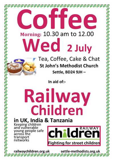 Railway children coffee mornng advert