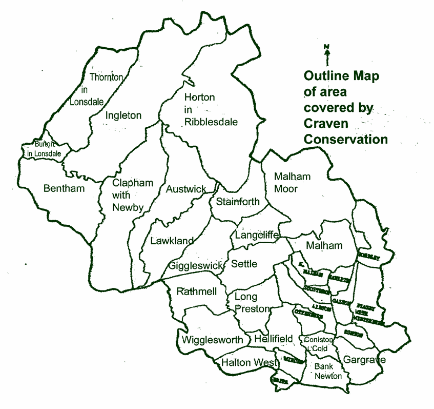 Map of North Craven