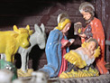 nativity scene with animals