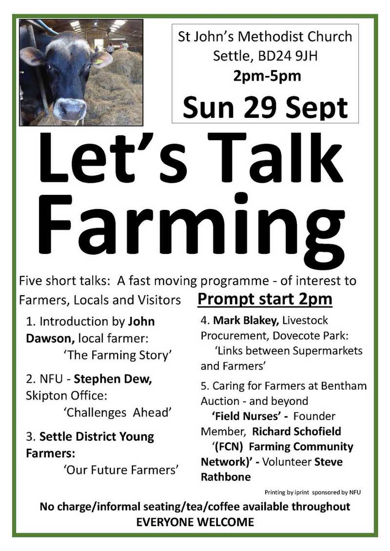 poster lets talk farming